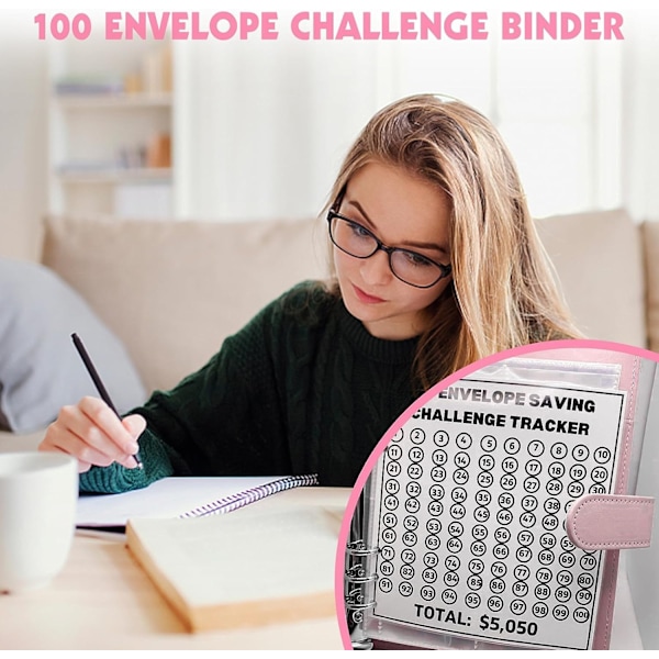 100 Kuvert Utmaningsmapp Silver