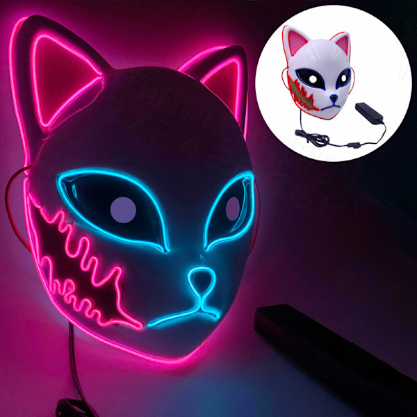 Blades of Ghost Extinction Glödande Mask pink