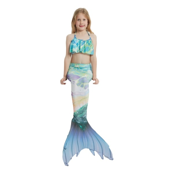 Baddräkt Mermaid Tails för simning green 4XL