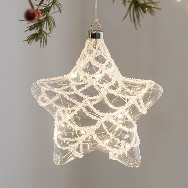LED Glass Julekuler med Lys - Julepynt til Innendørs Style2