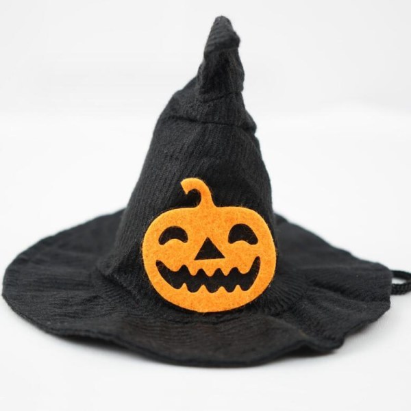 Halloween-hatt for katter - Heksehatt som passer Yellow