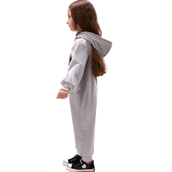 Hain haikara -lastu -lastu lasten eläinpuku tytöille pyjama yhden osan pehmeä yöasu M