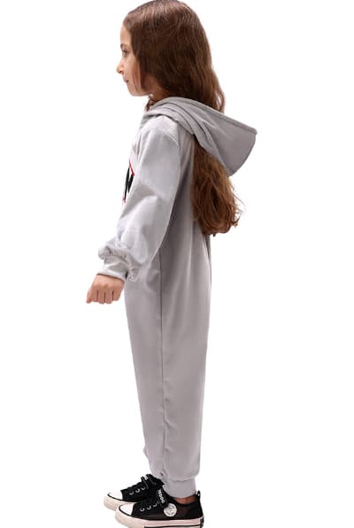 Haj-Pyjamas för Barn, Djurdräkt, Flickor, En-Delad, Plysch, Sovkläder M