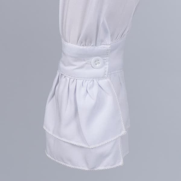 Dame Victorian Bluser Langærmet Gothic Skjorte Toppe White L