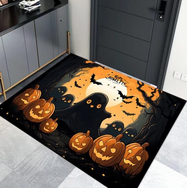 Halloween Dörrmatta Ingångspumpa Halksäker Matta Style2 80*120CM