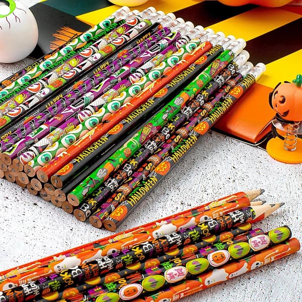 48-pack Halloween-pennor med suddgummi
