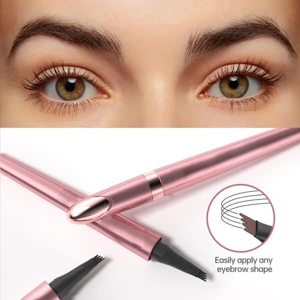 Ögonbrynspenna Microblading - Ögonmakeup Ögonbrynspenna Micro 4-punkts Brynspenna light brown