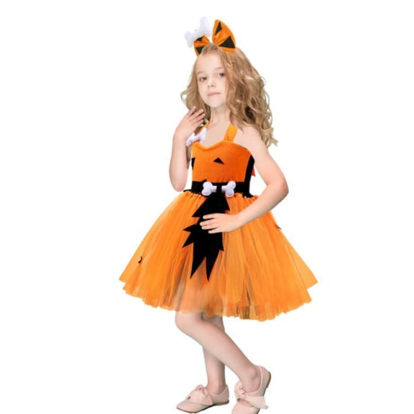 Flickor Halloween Utklädnad Prinsessa Poncho Klänning Pink 8T