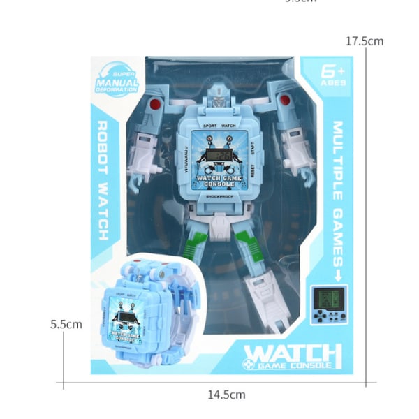 Robot Transformer Barnklocka Green