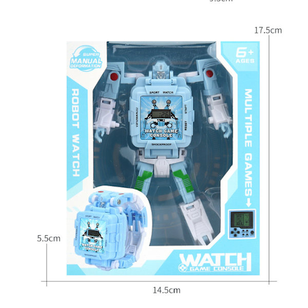 Robot Transformer -lastenkello Blue