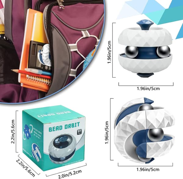 Orbit-pallolelu, Fidget Cube -palapallo pyörivä lelu White