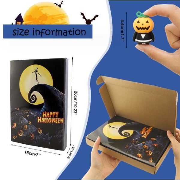 24 kpl Halloween-laskuja Blind Box Style 3