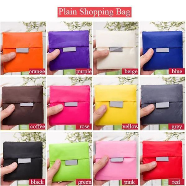 1 kpl Kannettava Taittuva Ostoskassi Suuri Nylon-Kassi Paksu Kassi orange