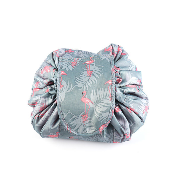 Lazy Snøretrækbar Stor Rejse Kosmetik Taske Flamingo