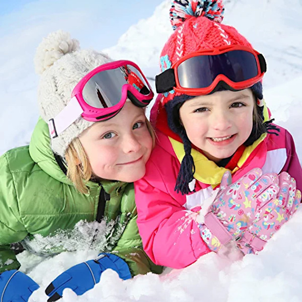 Vinterhandskar för barn Skidhandskar Rose red 4-6Y