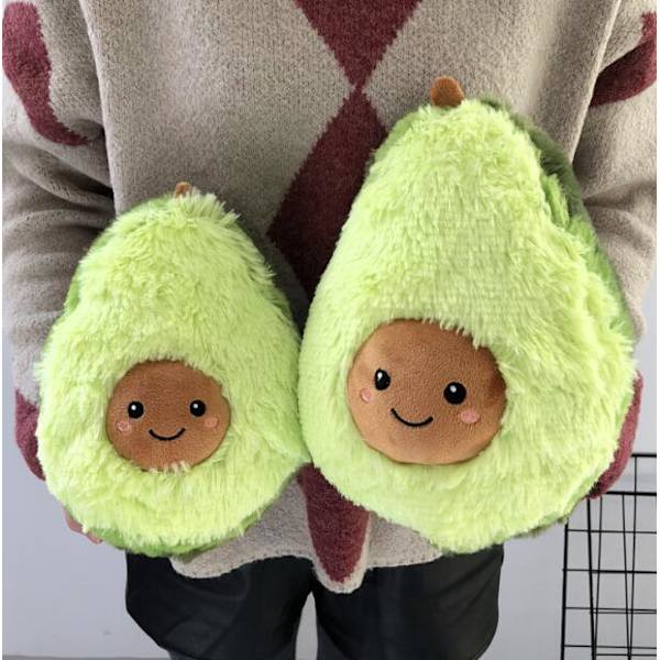 Fluffy Avocado Frugt Pude Figur 40CM