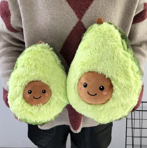 Fluffy Avocado Frukt Putefigur 20CM
