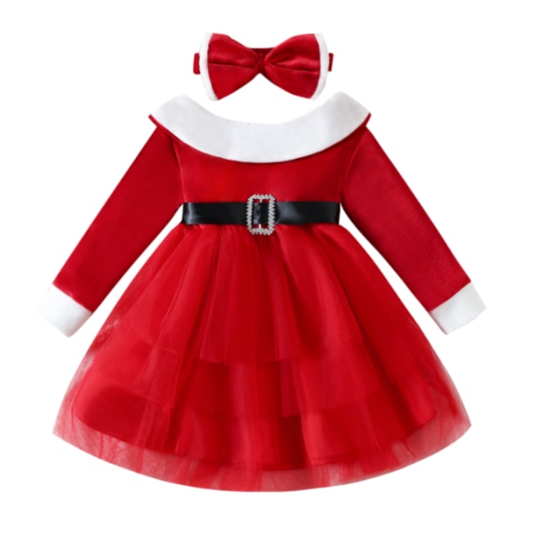 Baby Girl Christmas Dress Set 90cm