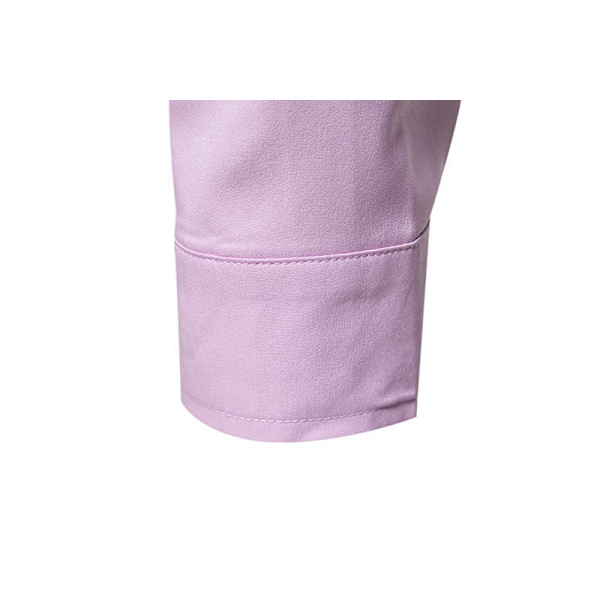 Menn's Fargeblokkeringsskjorte Casual Plus Size Skjorte Purple L