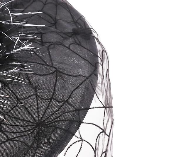 Halloween-hekshatt i netting Black