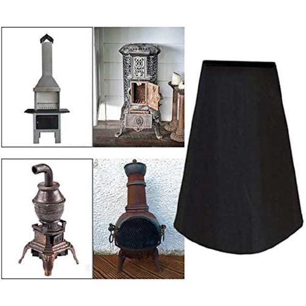 Utomhus Patio Chiminea Skydd - Eldstadsskydd Black