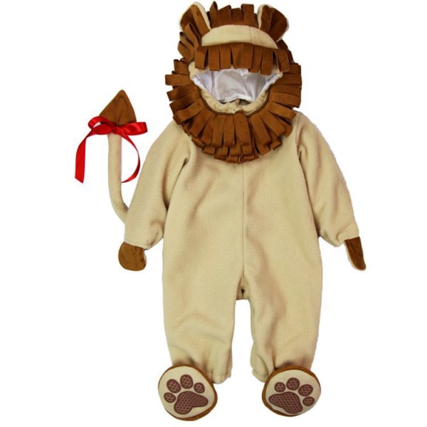 Baby Halloween Cosplay Cartoon Kläder Djurrock Päls Bodysuit Lion 100cm