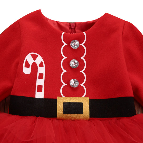 Baby Girl Outfits Princess Dress Spetsklänning 80CM