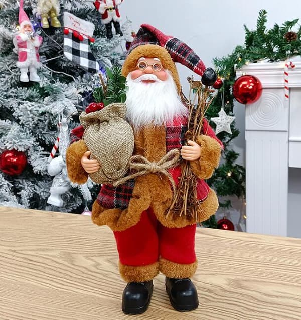Julemann Figur i Stående Positur Brown