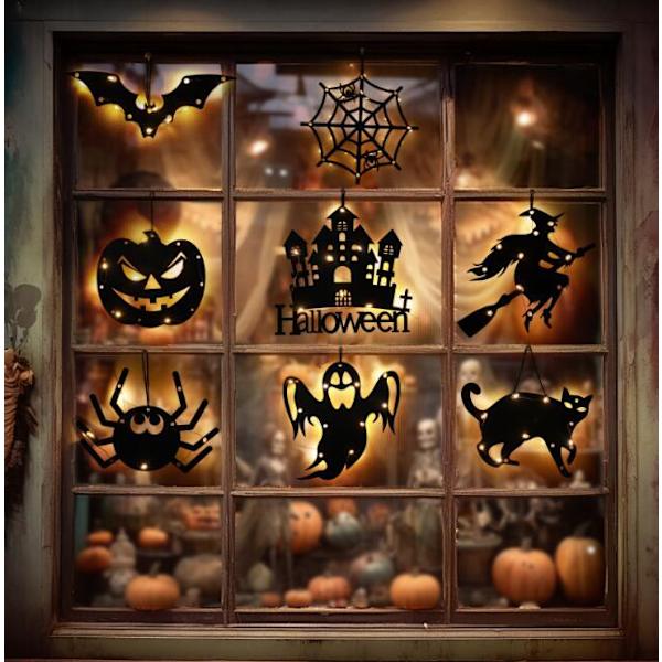 8 kpl Halloween LED-valaistuskoristevalot 8PCS