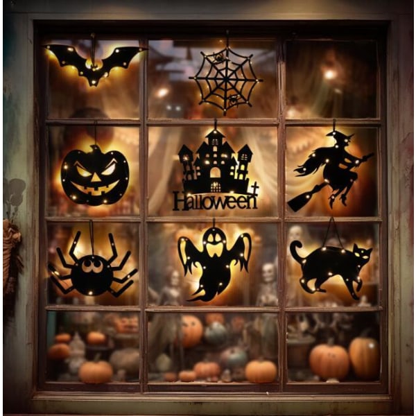 8 stk. Halloween LED Lysdekorationer 8PCS