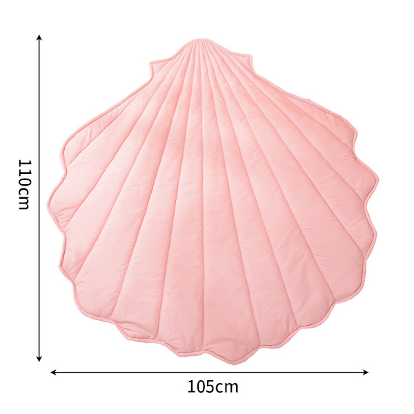 Baby Lekmatta 43 x 41 Tum Bomulls Kryp Kudde Bomulls Barnrum Matta pink