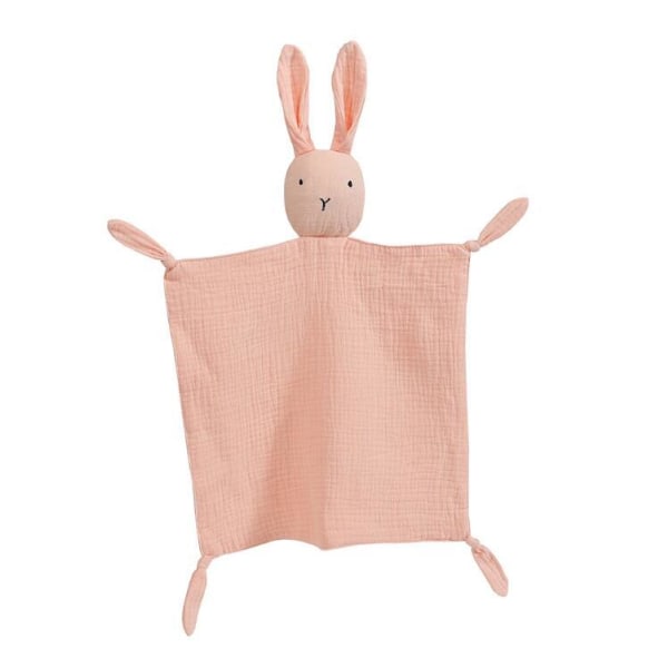Kanin lugnande handduk Baby sovleksak Pink