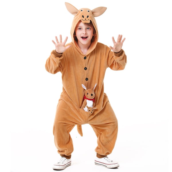 Halloween Childs Jumpin' Joey Kangaroo Fancy Dress Kostym L 