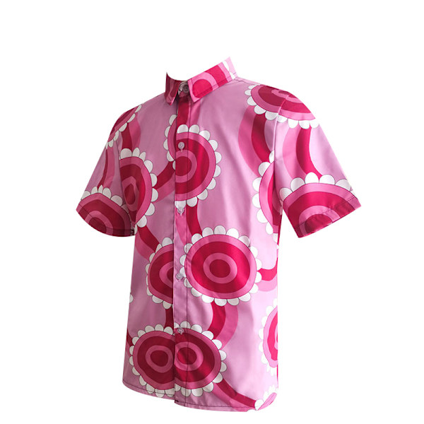 Anime Shirt Herr Mode Casual Cosplay Kortärmad Topp XL