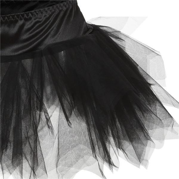 Tutu-kjol för kvinnor, danskjolar för Cosplay-fest Black 2XL