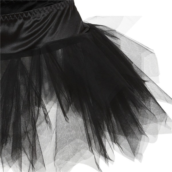 Tutuskjort för kvinnor, danskjolar för cosplayfest Black 4XL