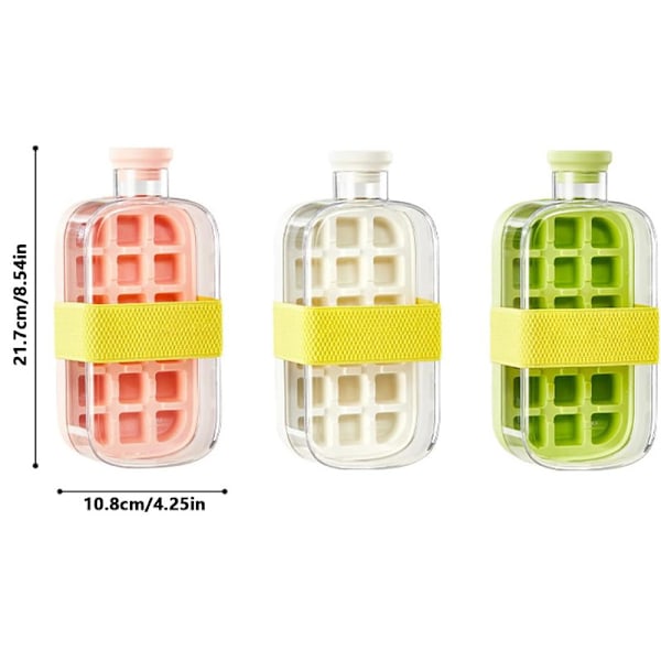Jääpala Pullo – 2-in-1 Kosketusvapaa Jääpala-astia & Vesipullo Kannella Pink/800ml