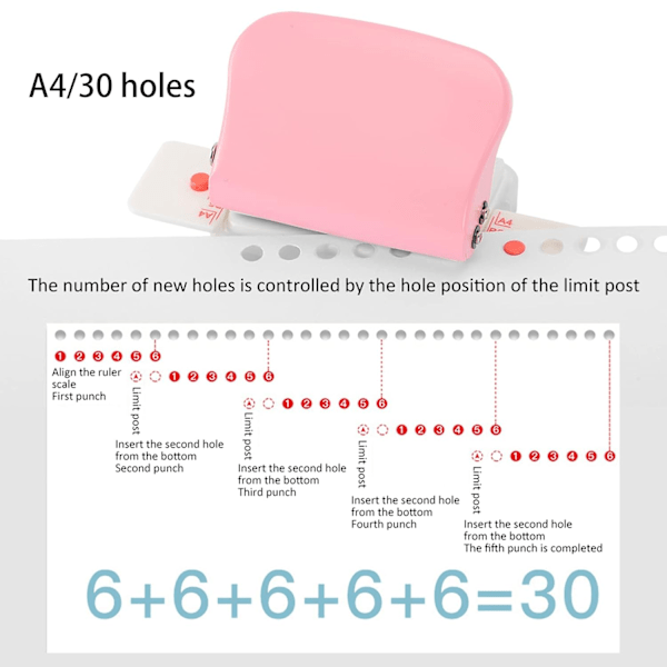6 Reikäinen Irtolehtipaperin Reijittäjä A4 A5 B5 Koolle 118*56*58MM