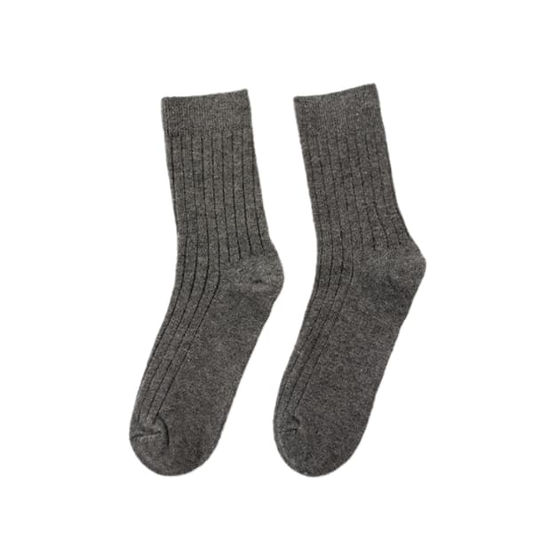 Herr 5 Par Ullstrumpor Tjocka Varma Vinterstrumpor dark grey