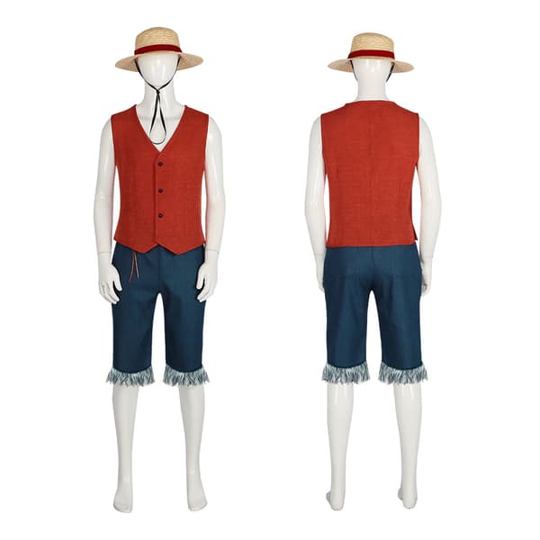 Anime Monkey D Luffy Cosplay Kostyme 3XL