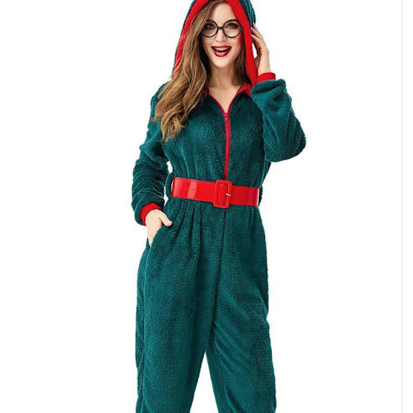 Jultomtenissdräkt Santa Claus Cosplay Förälder-Barn Kostym Adult S