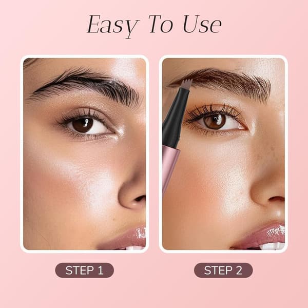 Ögonbrynspenna Microblading - Ögonmakeup Ögonbrynspenna Micro 4-punkts Brynspenna light brown