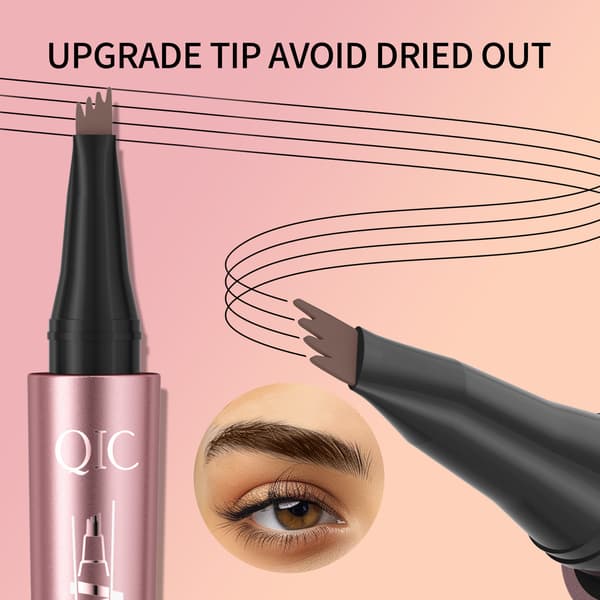 Ögonbrynspenna Microblading - Ögonmakeup Ögonbrynspenna Micro 4-punkts Brynspenna light brown