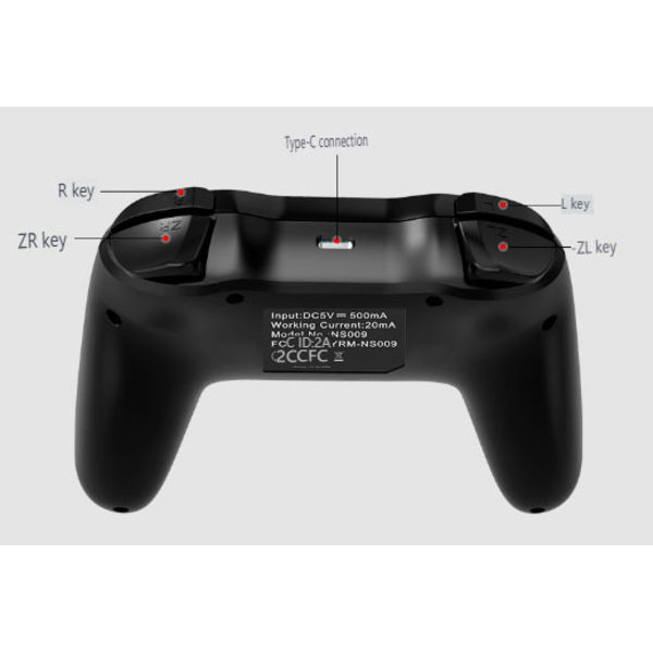 Trådlös spelkontroll för Windows 7 8 10 PC/iPhone/Android/Switch Orange