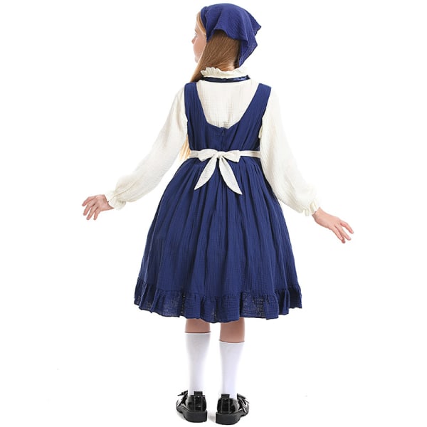 Pioneer Girl Costume Colonial Prairie Dress L