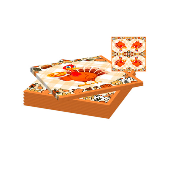 124 delar Thanksgiving Party dekorationer Set