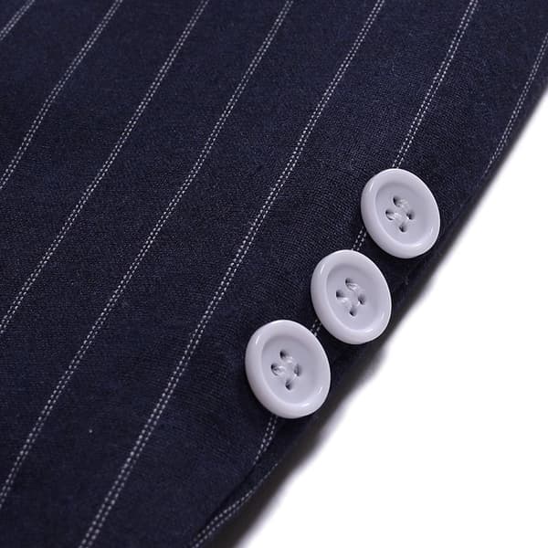 Kavaj för män, ledig kostym, rutig jacka Navy Blue L
