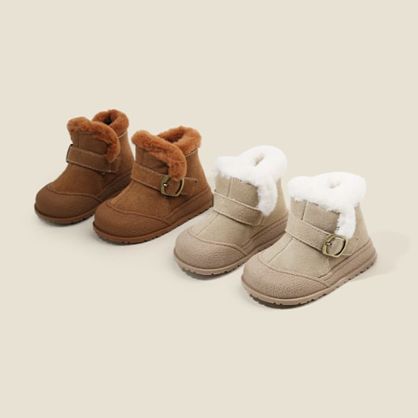 Vastasyntyneiden vauvojen tyttöjen ja poikien talvi- ja lumikengät Beige 16