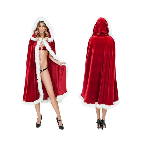 Jule-Halloween Kappe med Hætte Kappe Robe 90