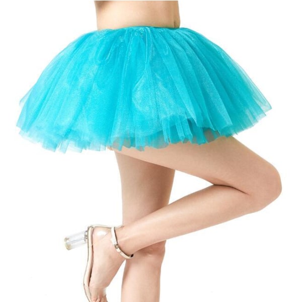 Kvinnors mini tyll kjol Balett Tutu kjol blue